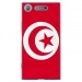 TPU0XPERIAXZ1DRAPTUNISIE - Coque souple pour Sony Xperia XZ1 avec impression Motifs drapeau de la Tunisie