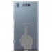 TPU0XPERIAXZ1MAINDOIGT - Coque souple pour Sony Xperia XZ1 avec impression Motifs doigt d'honneur