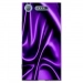 TPU0XPERIAXZ1SOIEMAUVE - Coque souple pour Sony Xperia XZ1 avec impression Motifs soie drapée mauve