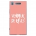 TPU0XPERIAXZ1VENDREVEROSE - Coque souple pour Sony Xperia XZ1 avec impression Motifs vendeur de rêves rose