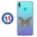 TPU0Y62019PAPILLONSEUL - Coque souple pour Huawei Y6 (2019) avec impression Motifs papillon psychédélique