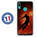 TPU0Y72019BALLONFOOT - Coque souple pour Huawei Y7 (2019) avec impression Motifs Ballon de football enflammé