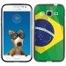 TPU1COREPRIMEDRAPBRESIL - Coque Souple en gel noir pour Samsung Galaxy Core Prime avec impression Motifs drapeau du Brésil
