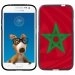 TPU1COREPRIMEDRAPMAROC - Coque Souple en gel noir pour Samsung Galaxy Core Prime avec impression Motifs drapeau du Maroc