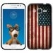 TPU1COREPRIMEDRAPUSAVINTAGE - Coque Souple en gel noir pour Samsung Galaxy Core Prime avec impression Motifs drapeau USA vinta