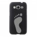 TPU1COREPRIMEPIED - Coque souple pour Samsung Galaxy Core Prime G360 avec impression Motifs empreinte de pied