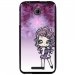TPU1DES510MANGAVIOLETTA - Coque souple pour HTC Desire 510 avec impression Motifs manga fille violetta