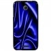 TPU1DES510SOIEBLEU - Coque souple pour HTC Desire 510 avec impression Motifs soie drapée bleu