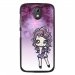 TPU1DES526MANGAVIOLETTA - Coque souple pour HTC Desire 526 avec impression Motifs manga fille violetta