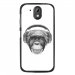 TPU1DES526VIEUSINGECASQ - Coque souple pour HTC Desire 526 avec impression Motifs singe avec casque