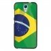 TPU1DES620DRAPBRESIL - Coque souple pour HTC Desire 620 avec impression Motifs drapeau du Brésil