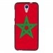TPU1DES620DRAPMAROC - Coque souple pour HTC Desire 620 avec impression Motifs drapeau du Maroc