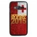 TPU1G318GOLDTONGA - Coque Souple en gel pour Samsung Galaxy Trend 2 Lite avec impression logo rugby doré et drapeau Ton