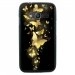 TPU1G318PAPILLONSOR - Coque Souple en gel pour Samsung Galaxy Trend 2 Lite avec impression papillons dorés