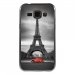 TPU1GALJ1PARIS2CV - Coque souple pour Samsung Galaxy J1 SM-J100F avec impression Motifs Paris et 2CV rouge