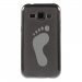 TPU1GALJ1PIED - Coque souple pour Samsung Galaxy J1 SM-J100F avec impression Motifs empreinte de pied