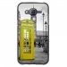 TPU1GALJ5CABINEUKJAUNE - Coque Souple en gel pour Samsung Galaxy J5 avec impression Motifs cabine téléphonique UK jaune