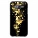 TPU1GALJ5PAPILLONSOR - Coque Souple en gel pour Samsung Galaxy J5 avec impression Motifs papillons dorés