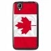 TPU1GOADRAPCANADA - Coque Souple en gel noir pour Wiko Goa avec impression Motifs drapeau du Canada