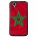 TPU1GOADRAPMAROC - Coque Souple en gel noir pour Wiko Goa avec impression Motifs drapeau du Maroc