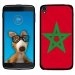 TPU1IDOL355DRAPMAROC - Coque Souple en gel pour Alcatel Idol 3 5,5 avec impression Motifs drapeau du Maroc
