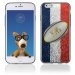 TPU1IPHONE6BALLONFRANCE - Coque Souple en gel pour Apple iPhone 6 avec impression ballon de rugby et drapeau de la France