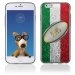TPU1IPHONE6BALLONITALIE - Coque Souple en gel pour Apple iPhone 6 avec impression ballon de rugby et drapeau de l'Italie