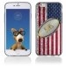 TPU1IPHONE6BALLONUSA - Coque Souple en gel pour Apple iPhone 6 avec impression ballon de rugby et drapeau des Ã‰tats-Unis