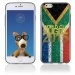 TPU1IPHONE6GOLDAFRIQUESUD - Coque Souple en gel pour Apple iPhone 6 avec impression logo rugby doré et drapeau de l'Afrique du 