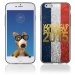 TPU1IPHONE6GOLDFRANCE - Coque Souple en gel pour Apple iPhone 6 avec impression logo rugby doré et drapeau de la France