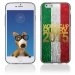 TPU1IPHONE6GOLDITALIE - Coque Souple en gel pour Apple iPhone 6 avec impression logo rugby doré et drapeau de l'Italie