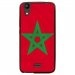 TPU1LBELLO2DRAPMAROC - Coque souple pour LG Bello II avec impression Motifs drapeau du Maroc
