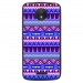 TPU1MOTOCAZTEQUEBLEUVIO - Coque souple pour Motorola Moto C avec impression Motifs aztèque bleu et violet