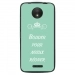 TPU1MOTOCBOUDERTURQUOISE - Coque souple pour Motorola Moto C avec impression Motifs Bouder pour mieux Régner turquoise