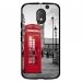 TPU1MOTOE3CABINEUK - Coque souple pour Motorola Moto E3 avec impression Motifs cabine téléphonique UK rouge