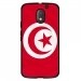 TPU1MOTOE3DRAPTUNISIE - Coque souple pour Motorola Moto E3 avec impression Motifs drapeau de la Tunisie