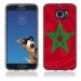 TPU1S6EDGEDRAPMAROC - Coque Souple en gel pour Samsung Galaxy S6 Edge avec impression drapeau du Maroc