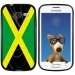 TPU1S7390DRAPJAMAIQUE - Coque Souple en gel noir pour Galaxy Trend Lite avec impression Motifs drapeau de la Jamaïque
