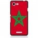 TPU1XPE3DRAPMAROC - Coque souple pour Sony Xperia E3 avec impression Motifs drapeau du Maroc