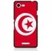 TPU1XPE3DRAPTUNISIE - Coque souple pour Sony Xperia E3 avec impression Motifs drapeau de la Tunisie
