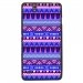 TPU1XPERIAC4AZTEQUEBLEUVIOLET - Coque Souple en gel pour Sony Xperia C4 avec impression Motifs aztèque bleu et violet