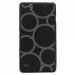 TPU1XPERIAC4RONDSGRIS - Coque Souple en gel pour Sony Xperia C4 avec impression Motifs ronds gris