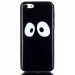 TPUIP5CYEUX - Coque souple Housse noire pour iPhone 5c motif gros yeux