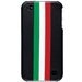 TREXTA-IP4-ITALIENO - Coque Trexta Italie cuir noir pour iPhone 4