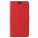 WALLET-SUNNY2ROUGE - Etui Wiko Sunny-2 rabat latéral rouge type portefeuille avec logements cartes