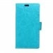 WALLETIDOL355BLEU - Etui portefeuille bleu pour Alcatel Idol 3 5,5 pouces avec rabat latéral articulé stand