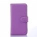 WALLETLEONVIOLET - Etui type portefeuille violet pour LG Leon rabat latéral articulé fonction stand