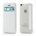 WALLETVIEWIP5CBLANC - Etui Folio View ultra fin blanc pour iPhone 5c avec fenêtre de visualisation appelant