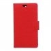 WALLETXPC4ROUGE - Etui type portefeuille pour Sony Xperia C4 coloris rouge avec rabat latéral articulé fonction stan