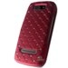 ZIRCO-ASHA305-ROU - Coque rigide avec strass coloris rouge Nokia Asha 305 306